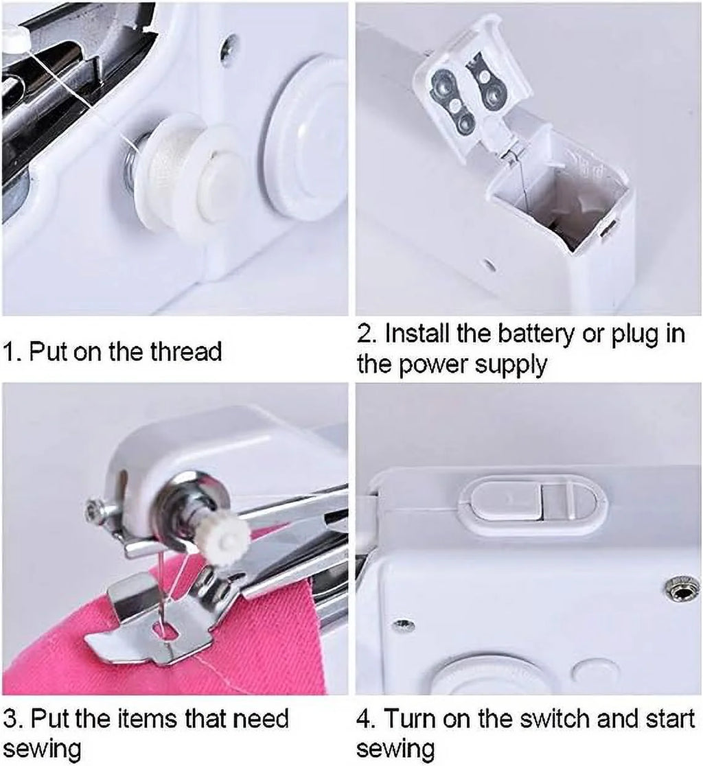 Quick Portable Mending Machine, Handheld Sewing Machine, Mini Handheld Sewing Machine