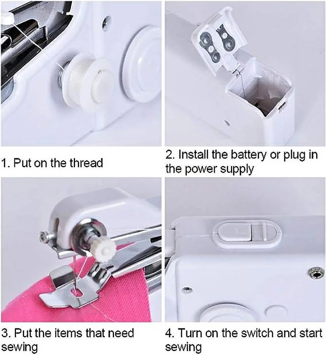 Quick Portable Mending Machine, Handheld Sewing Machine, Mini Handheld Sewing Machine