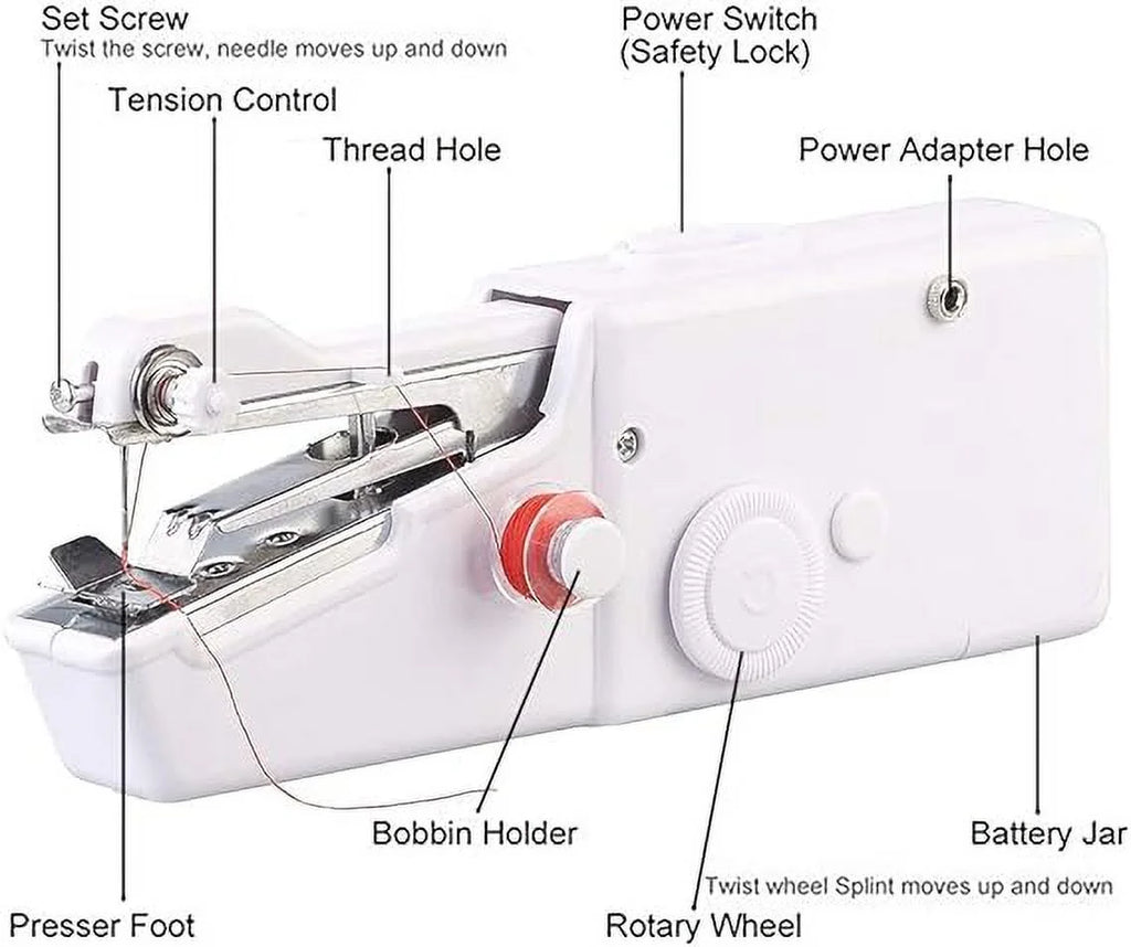 Quick Portable Mending Machine, Handheld Sewing Machine, Mini Handheld Sewing Machine